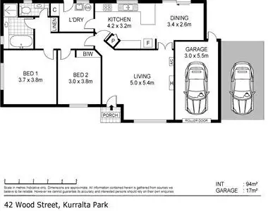 Floorplan of Homely house listing, 42 Wood Street, Kurralta Park SA 5037