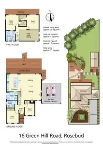Floorplan of Homely house listing, 16 Greenhill Road, Rosebud VIC 3939