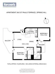 Floorplan of Homely unit listing, 39/2 St Pauls Terrace, Spring Hill QLD 4000