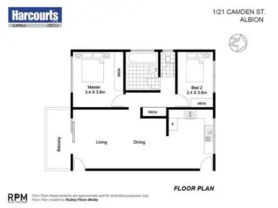 Floorplan of Homely unit listing, 21 Camden Street, Albion QLD