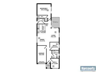 Floorplan of Homely house listing, 1a Alison Drive, Happy Valley SA 5159
