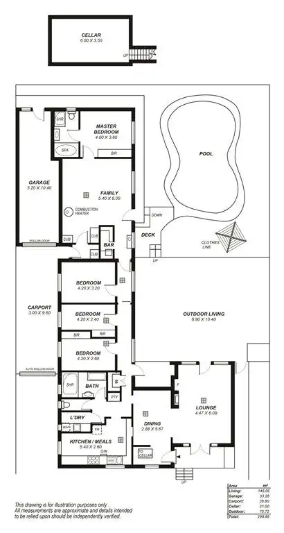 Floorplan of Homely house listing, 28 Meadow Avenue, Hawthorndene SA 5051