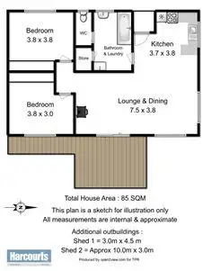 Floorplan of Homely house listing, 122 Scarrs Road, Garden Island Creek TAS 7112