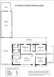 Floorplan of Homely house listing, 20 Tindola Street, Brahma Lodge SA 5109