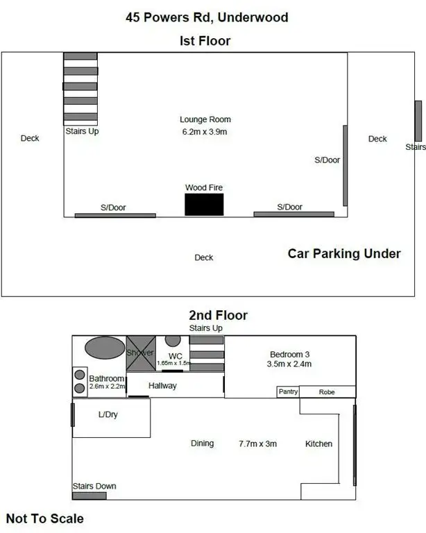 Floorplan of Homely house listing, 45 Powers Road, Underwood TAS 7268
