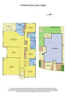 Floorplan of Homely house listing, 14 Hillwood Close, Hamlyn Heights VIC 3215