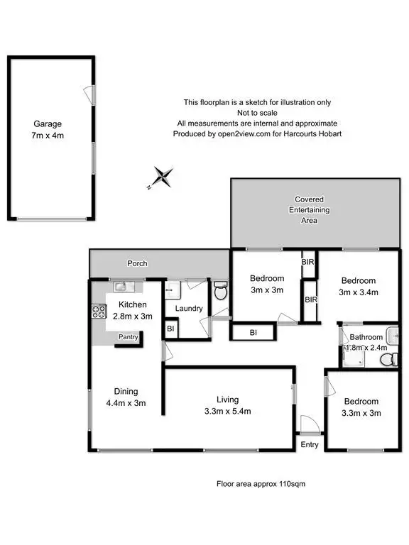 Floorplan of Homely house listing, 65 Wentworth Street, Bellerive TAS 7018