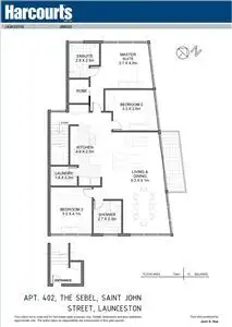 Floorplan of Homely apartment listing, 402/12-14 St John Street, Launceston TAS 7250