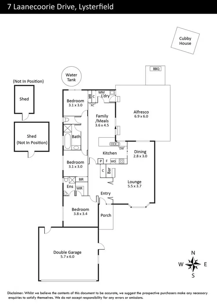 Floorplan of Homely house listing, 7 Laanecoorie Drive, Lysterfield VIC 3156