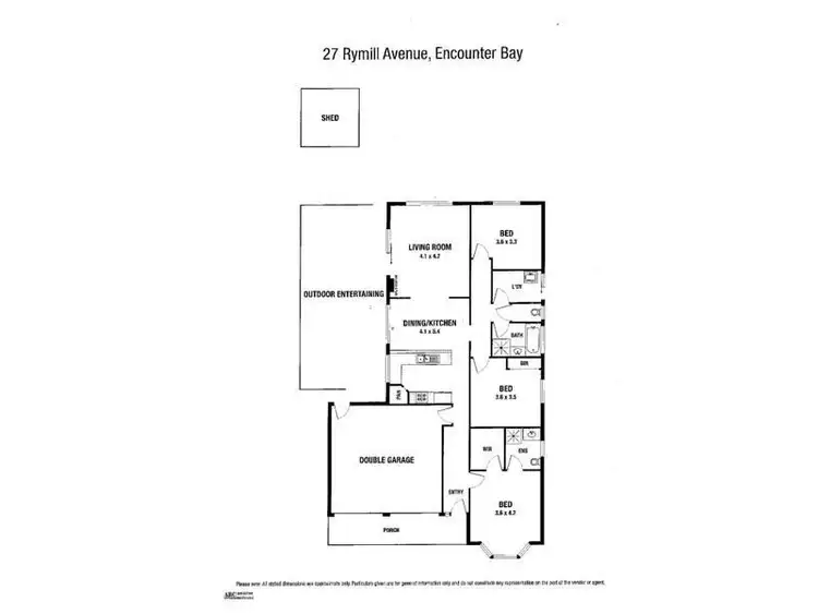 Floorplan of Homely house listing, 27 Rymill Avenue, Encounter Bay SA 5211