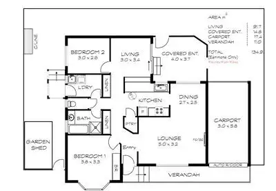 Floorplan of Homely house listing, 160 Rosetta Village, Encounter Bay SA 5211