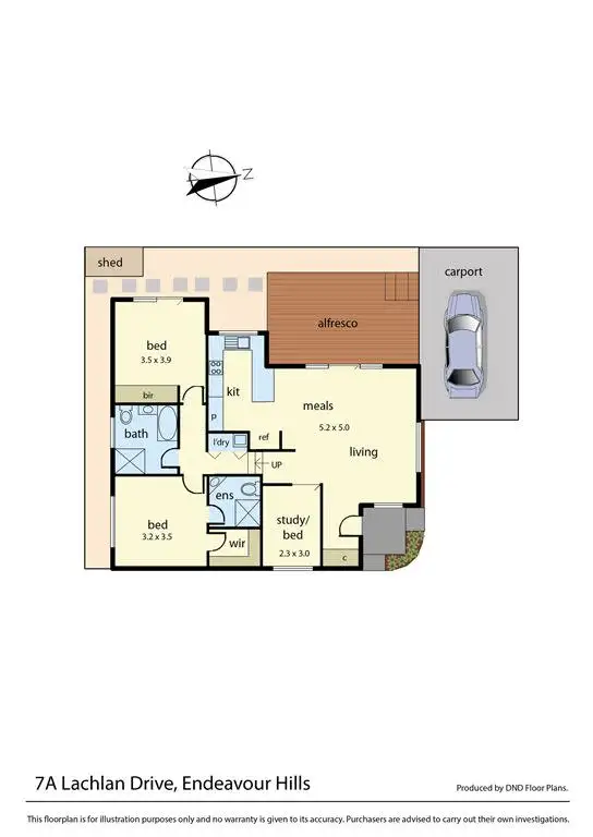 Floorplan of Homely house listing, A/7 Lachlan Drive, Endeavour Hills VIC 3802