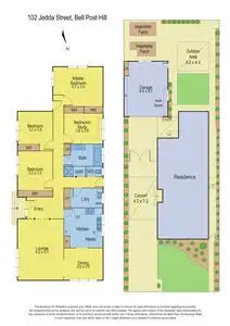 Floorplan of Homely house listing, 102 Jedda Street, Bell Post Hill VIC 3215