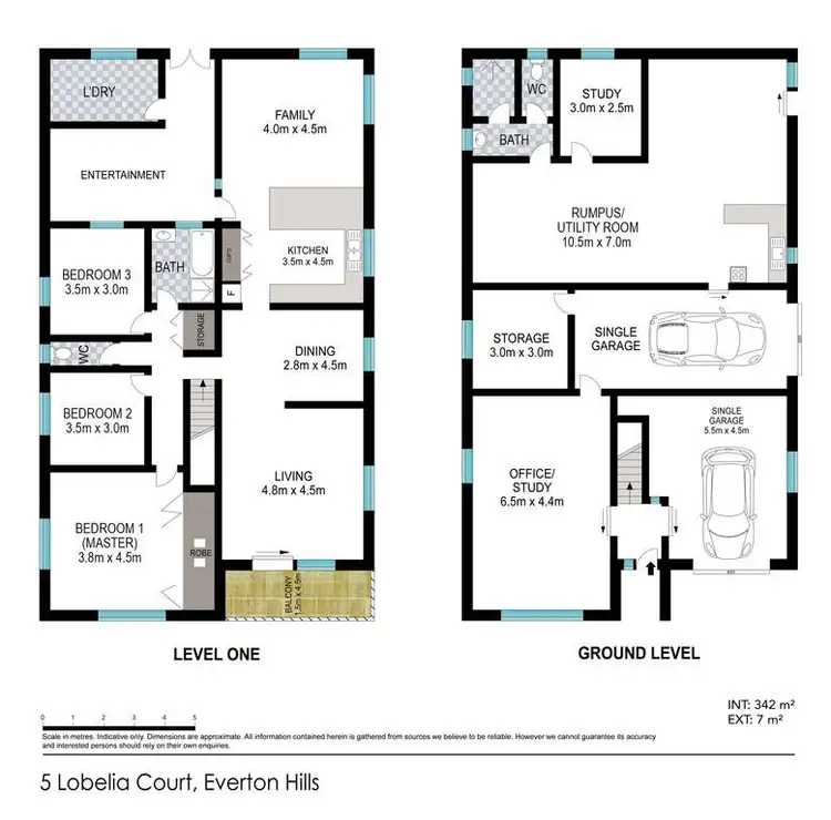Floorplan of Homely house listing, 5 Lobelia Crt, Everton Hills QLD 4053