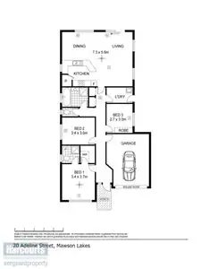 Floorplan of Homely house listing, 20 Adeline Street, Mawson Lakes SA 5095