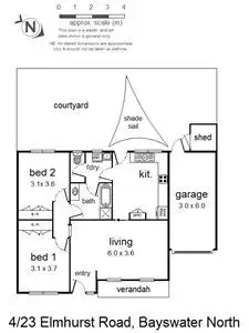 Floorplan of Homely house listing, 4/23 Elmhurst Road, Bayswater North VIC 3153