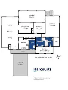 Floorplan of Homely unit listing, 22 Fairway Drive, Kingston TAS 7050