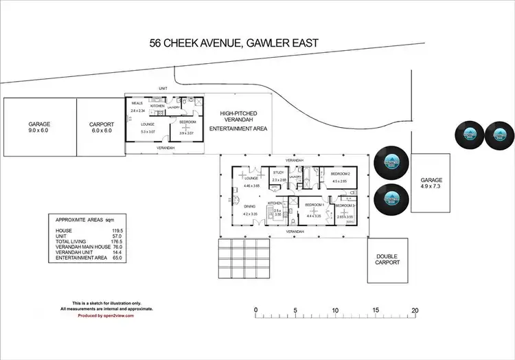 Floorplan of Homely house listing, 56 Cheek Avenue, Gawler East SA 5118