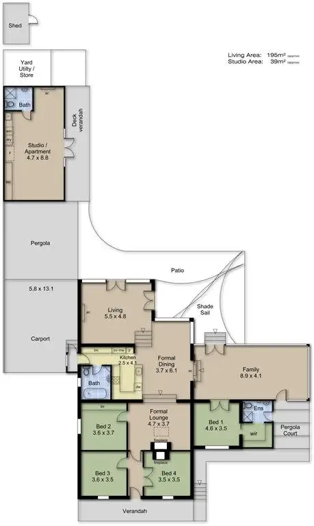 Floorplan of Homely house listing, 7 Woodbury Road, Crafers SA 5152