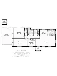 Floorplan of Homely house listing, 1/122 King Street, Sandy Bay TAS 7005