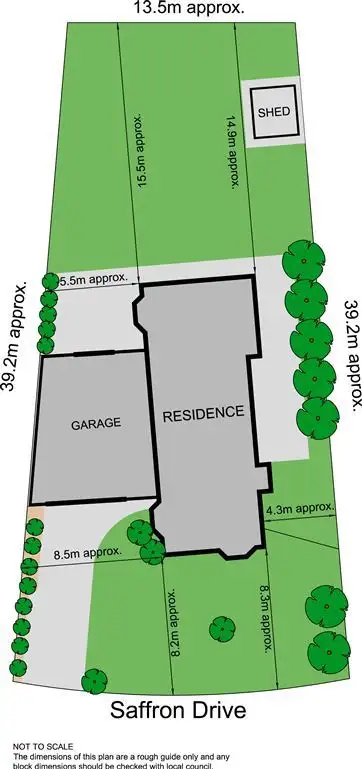 Floorplan of Homely house listing, 5 Saffron Drive, Hallam VIC 3803
