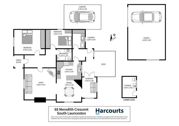 Floorplan of Homely house listing, 68 Meredith Crescent, South Launceston TAS 7249
