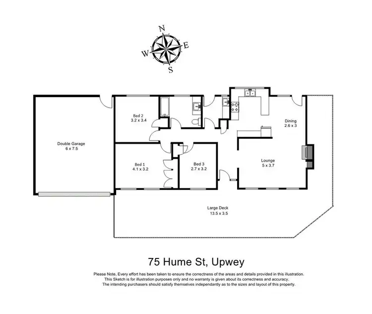 Floorplan of Homely house listing, 75 Hume Street, Upwey VIC 3158