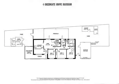Floorplan of Homely house listing, 4 Greengate Grove, Hackham SA 5163