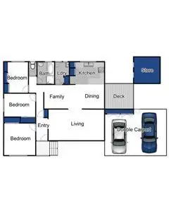 Floorplan of Homely house listing, 14 Garden Avenue, Boronia VIC 3155