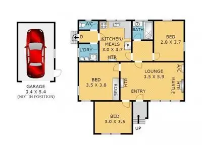 Floorplan of Homely house listing, 33 Canadian Parade, Corio VIC 3214