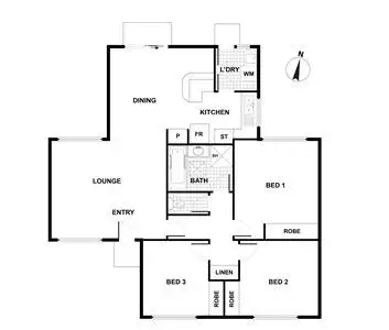 Floorplan of Homely house listing, 1 Akma Place, Ngunnawal ACT 2913