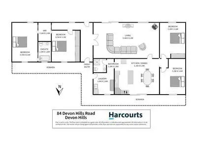 Floorplan of Homely house listing, 84 Devon Hills Road, Devon Hills TAS 7300