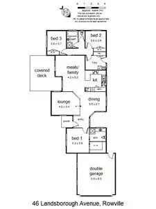 Floorplan of Homely house listing, 46 Landsborough Avenue, Rowville VIC 3178