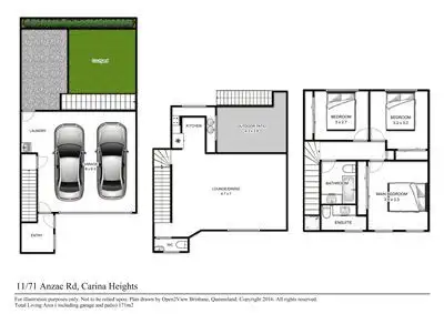 Floorplan of Homely townhouse listing, 11/71 Anzac Road, Carina Heights QLD 4152