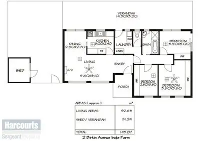 Floorplan of Homely house listing, 2 Birkin Avenue, Ingle Farm SA 5098