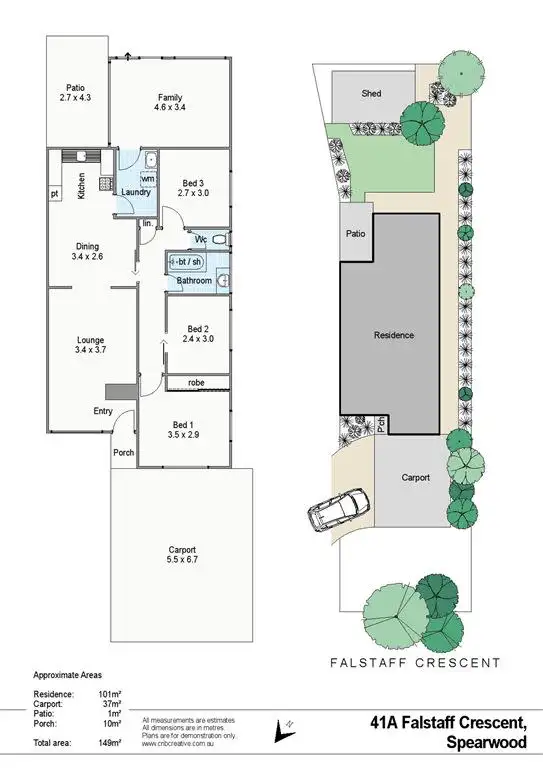 Floorplan of Homely house listing, 41A Falstaff Crescent, Spearwood WA 6163
