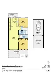 Floorplan of Homely apartment listing, 4/20 Bong Bong Street, Kiama NSW 2533