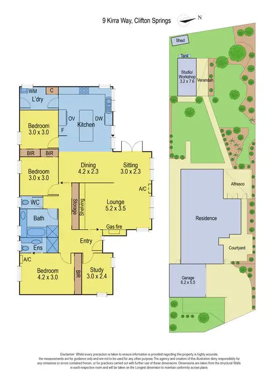 Floorplan of Homely house listing, 9 Kirra Way, Clifton Springs VIC 3222