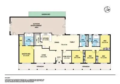 Floorplan of Homely house listing, 143 Browns Road, Scarsdale VIC 3351