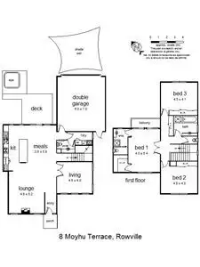 Floorplan of Homely house listing, 8 Moyhu Terrace, Rowville VIC 3178