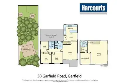 Floorplan of Homely house listing, 38 Garfield Road, Garfield VIC 3814