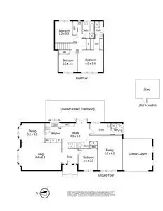 Floorplan of Homely house listing, 11 Brennan Drive, Wantirna South VIC 3152