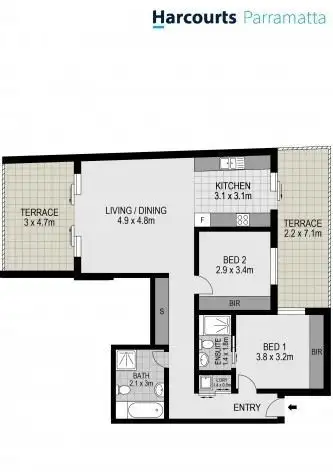 Floorplan of Homely unit listing, 24/7 Aird Street, Parramatta NSW 2150