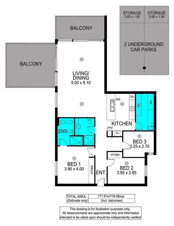 Floorplan of Homely house listing, 301/50 Esplanade, Christies Beach SA 5165