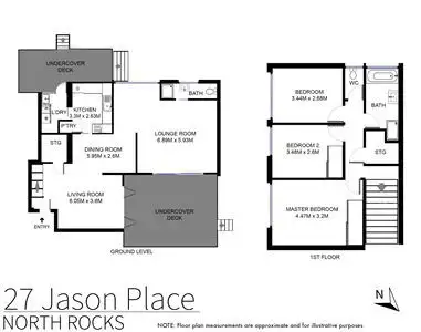 Floorplan of Homely house listing, 27 Jason Place, North Rocks NSW 2151