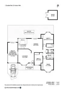 Floorplan of Homely house listing, 1 Double Bar Court, Arana Hills QLD 4054