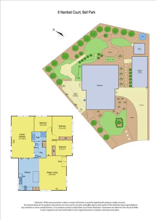 Floorplan of Homely house listing, 6 Nambet Court, Bell Park VIC 3215