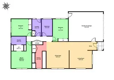 Floorplan of Homely house listing, 99 McNulty Drive, Wendouree VIC 3355