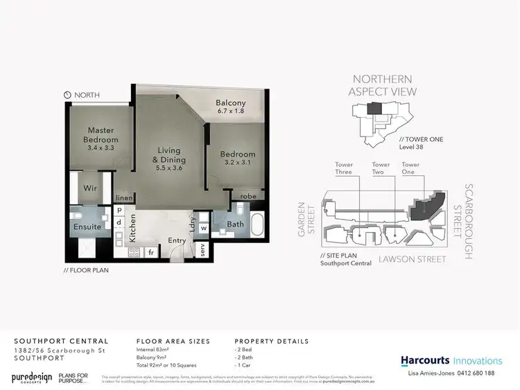 Floorplan of Homely apartment listing, 1382/56 Scarborough Street, Southport QLD 4215