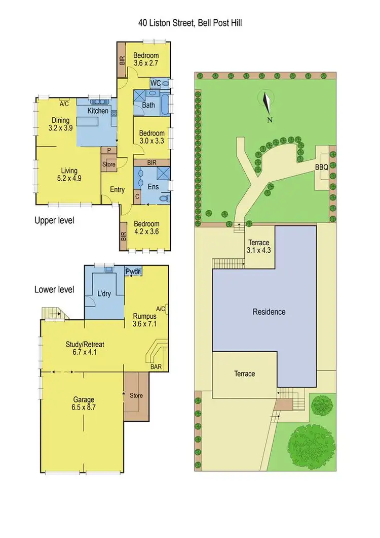 Floorplan of Homely house listing, 40 Liston Street, Bell Post Hill VIC 3215